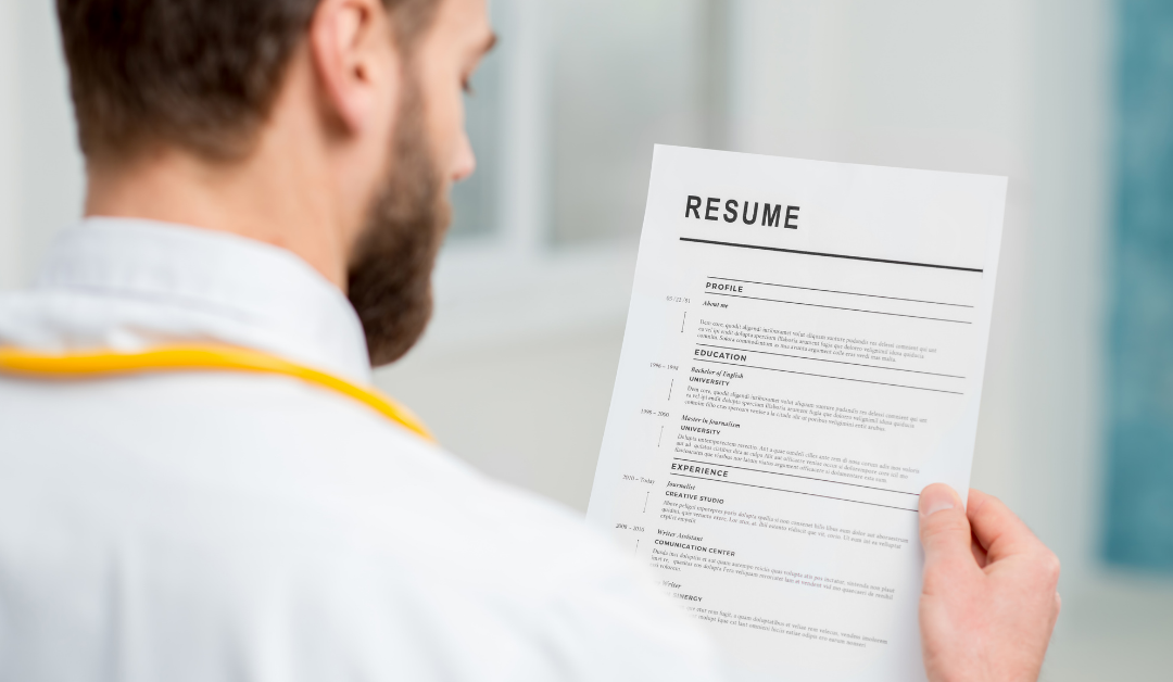 Physicians Time to Update Your Resume